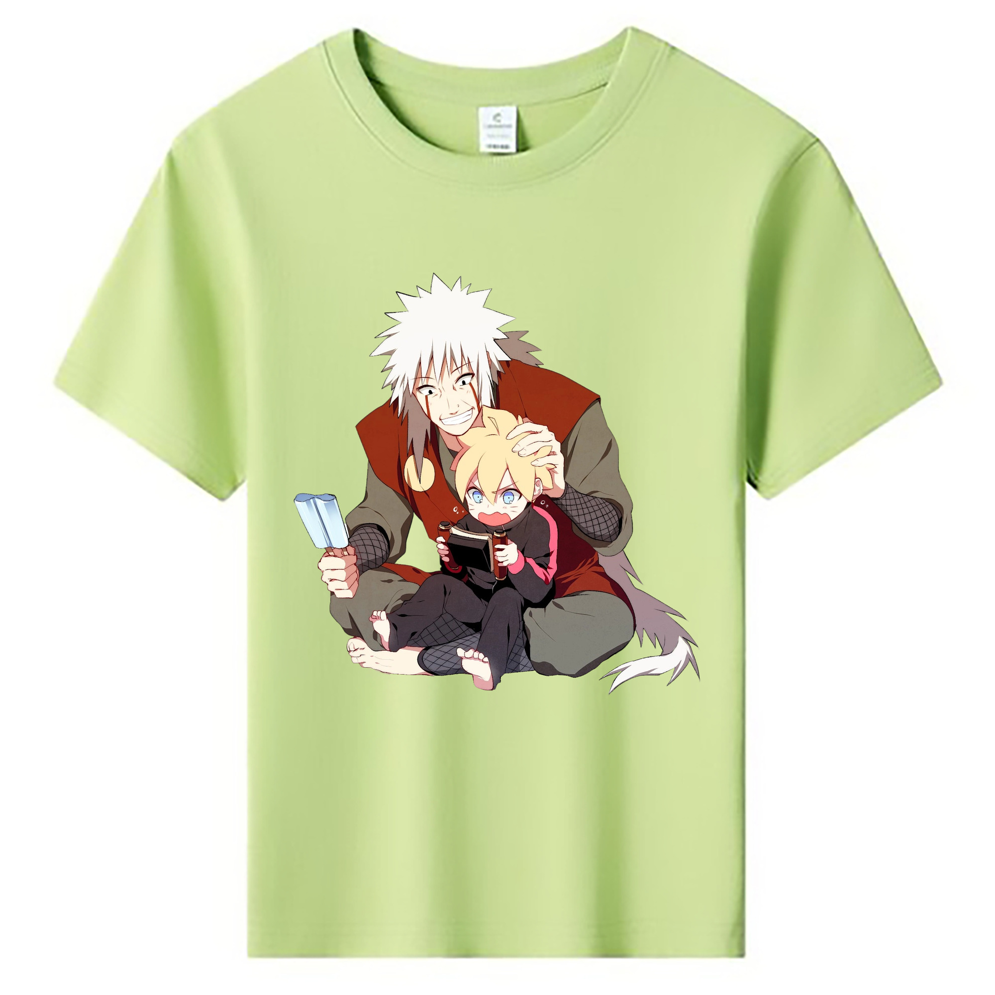 （画像用） NARUTO -ナルト- 自来也（じらいや） Jiraiya 綿100％キッズTシャツ（フロントプリント）